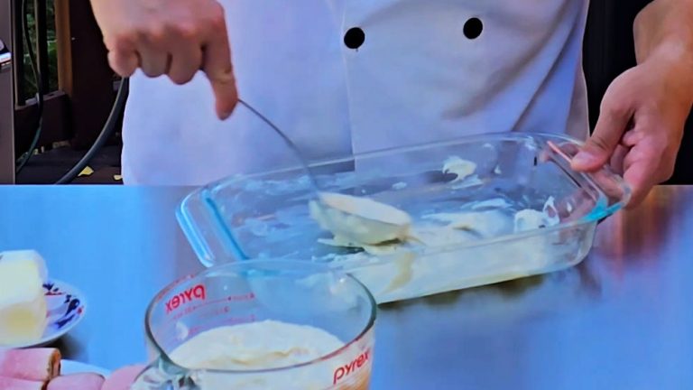 Spread The Bottom Layer With Bechamel